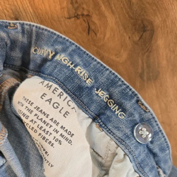 American Eagle Outfitters Light Blue Skinny Jeans - Picture 3 of 5